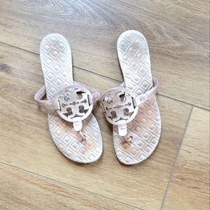 Tory Burch Miller sandals- rose gold